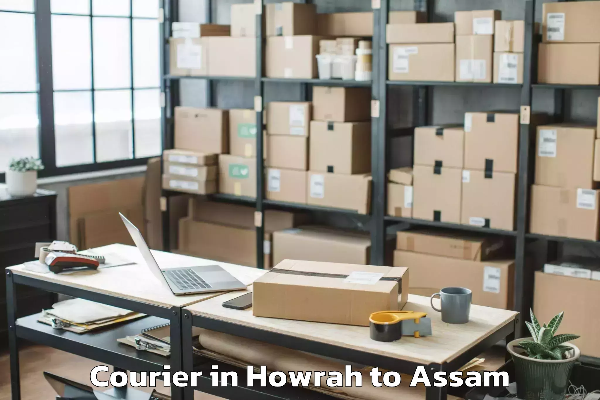 Affordable Howrah to Mikirbheta Courier